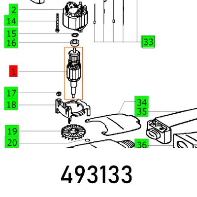 Armature 230v Rs 100 230v Et-bg