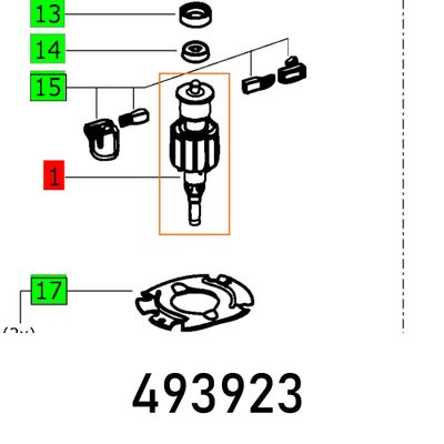 Armature Compl. Dts 400 Et-bg 230v