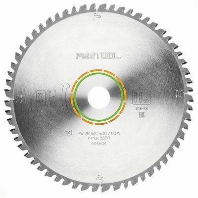 Saw Blade Hw 260x2,5x30 W60