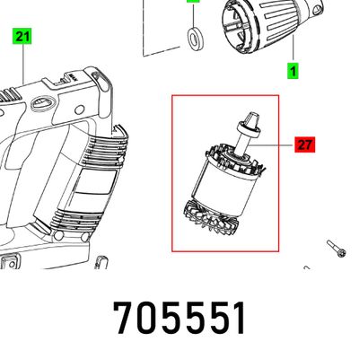 Motor Dwc 18-4500 Et-bg