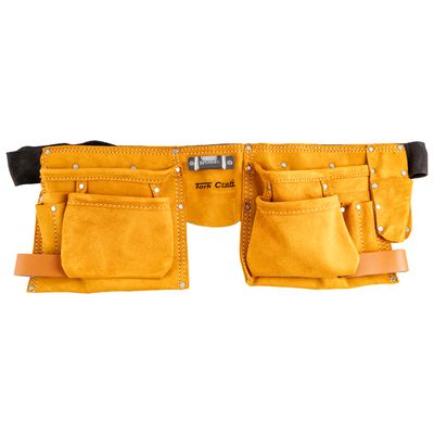 Large Prof.leather Tool Belt 11 Pocket
