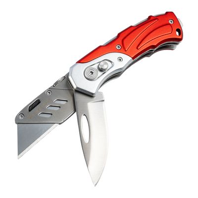 Knife Utility Sslashsteel Blades Foldable With 5 Spare Blades