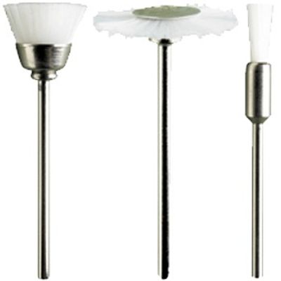 Assorted White Nylon Brushes. 3pcs