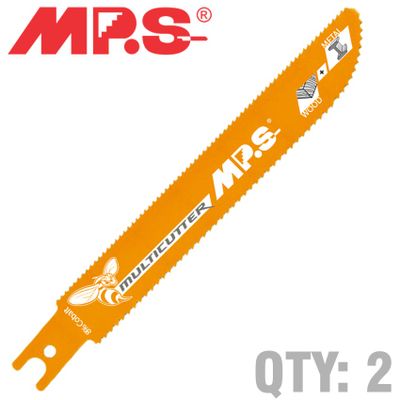 Sabre Saw Metal&wood 150mm Multicutter U-shank 10&14tpi 2/pk
