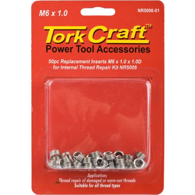 Thread Repair Kit M6 X 1.0 X 1.0d Repl. Inserts For Nr5006