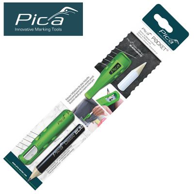 PICA Pocket C/w 1 For All Black & White Marking Pencil In Blister