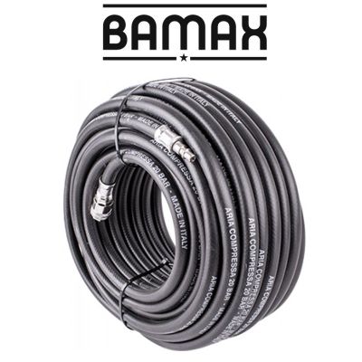 Rubber Air Hose 8mmx30m W.quick Coupler Bx15813r30