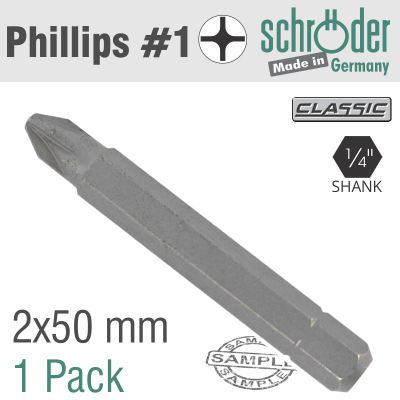 Pozi.no.2x50mm Classic Bit Bulk