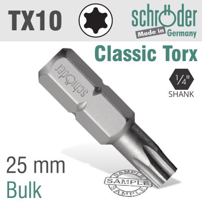 Torx Tx 10 Classic Bit 25mm