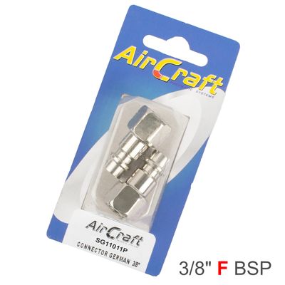 Connector German 3/8' Female 2pc Pack