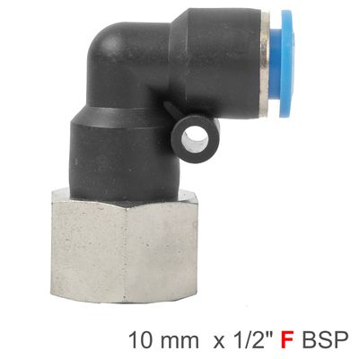 Pu Hose Fitting Elbow 10mm-1/2 F