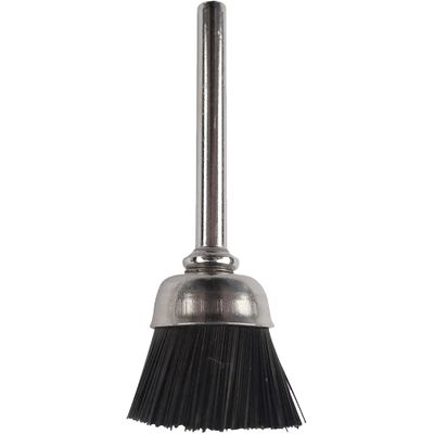 Mini Nylon Bristle Brush 12.7mm Cup 3.2mm Shank