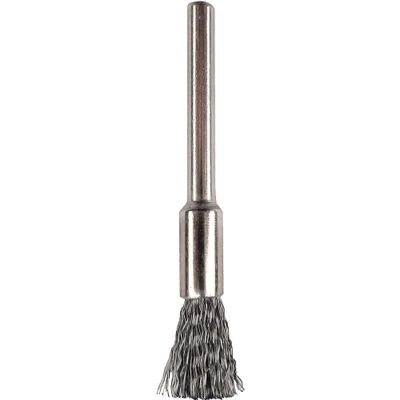 Mini Carbon Steel Brush 5.0mm End 3.2mm Shank