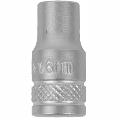 Socket 6mm 1/4' Drive Crv 12 .