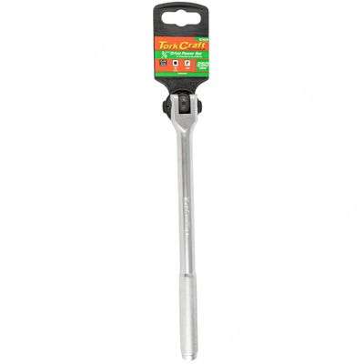 Power Bar 3/8'm Drive 250mm Swivel Head Steel Handle Socket