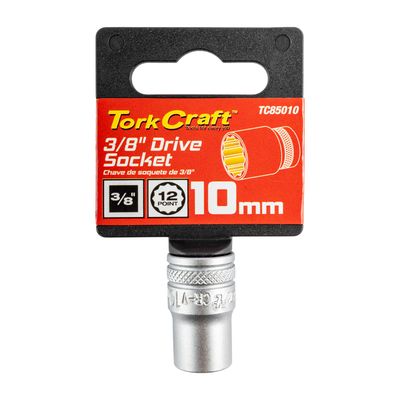 Socket 3/8'dr 10mm 12pt Crv