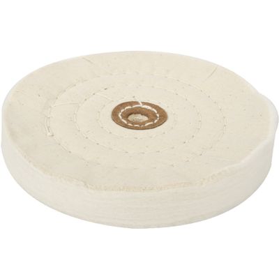 Buffing Pad Medium 150mm To Fit 12.5mm Arbor/spindle - White