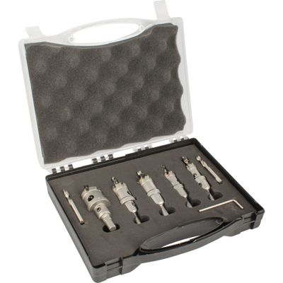 Hole Saw Set Tct 5pc 16,20,22,25.32mm For Metal C/w Carry Case