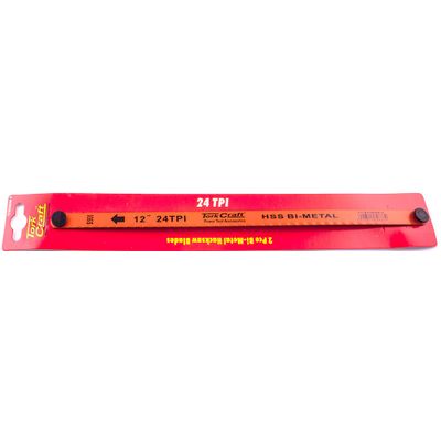 2pc Hacksaw Blade Bi-metal 24tx300 Hanging Card