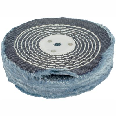 Colour Buff/mop 150mm X 2 Section X 30mm Thick 1/2' Hole