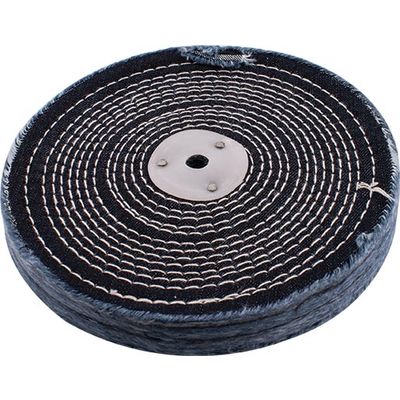 Colour Buff/mop Stitched 200mm X 2 Section 20mm Thick