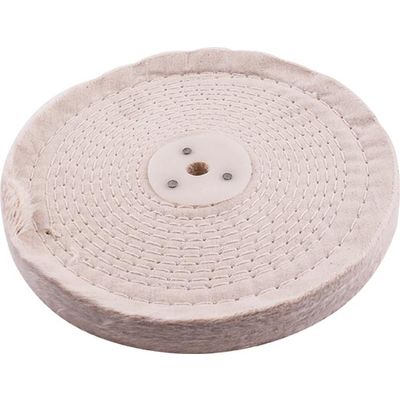 White Buff/mop Stitched 200mm X 2 Section 20mm Thick