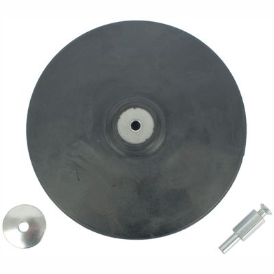Backing Pad Rubber 150mm W/arbor