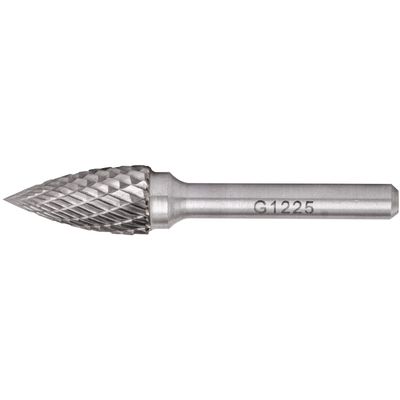 Rotary Burr Tungsten 12x25x6mm Conical Curved
