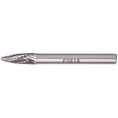 Rotary Burr Tungsten 6x18x6mm Round Point