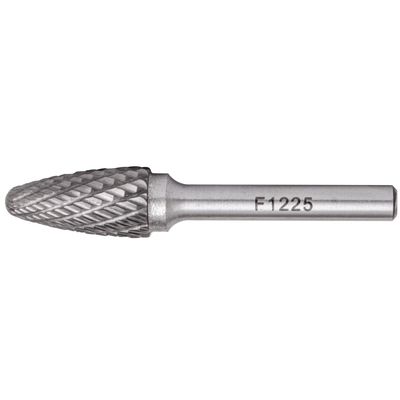 Rotary Burr Tungsten 12x25x6mm Conical Round Point
