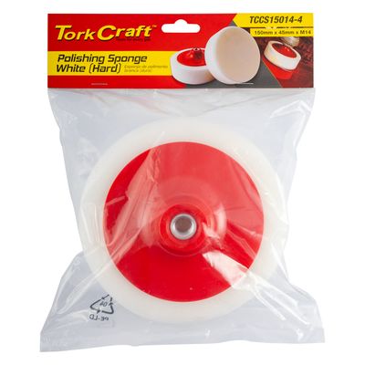 Compounding Sponge 150mm X M14 White Hard Foam Pad