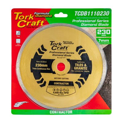 Diamond Blade 230mm X 22.22 Continues Rim