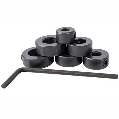TORK CRAFT 7pc Drill Stop Set (5.6.8.10.11.12mm) C/w Allen Key