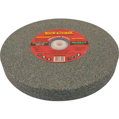 Grinding Wheel 200x25x32mm Green Coarse 36gr W/bushes For Bench Grin