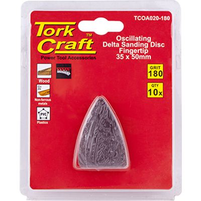 Oscillating Sandpaper A/o 35x50mm 10pc Fingertip 180grit