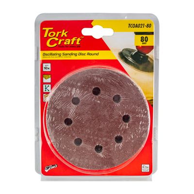 Oscillating Sandpaper A/o 115mm 10pc Round 80grit
