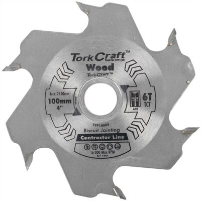 Blade Biscuit Joiner 100 X 6t 22.0mm Tct