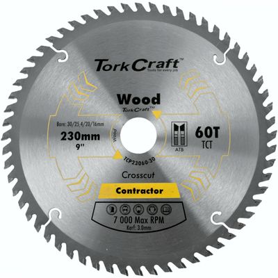 Blade Contractor 230 X 60t 30/1/20/16 Circular Saw Tct