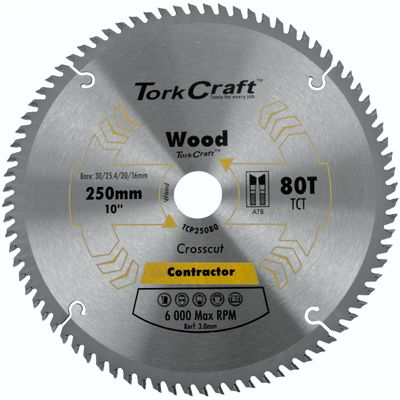 Blade Contractor 250 X 80t Atb 30/16 Circular Saw Tct