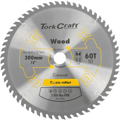Blade Contractor 300 X 60t 30/1/20/16 Circular Saw Tct