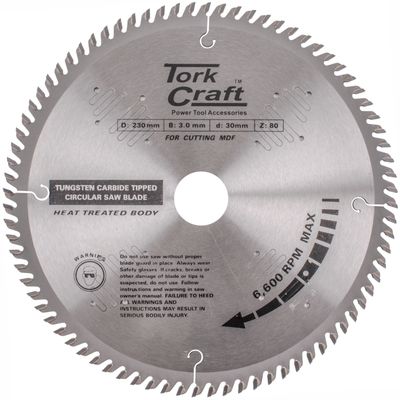 Blade Tct 230 X 80t 30/1/16 Tcg Positive Profesional Industrial