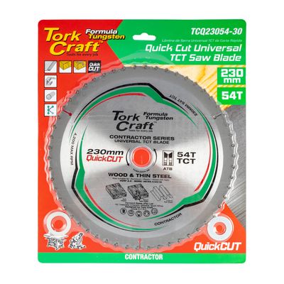 Universal Quick Cut Tct Blade 230x54t 30-20