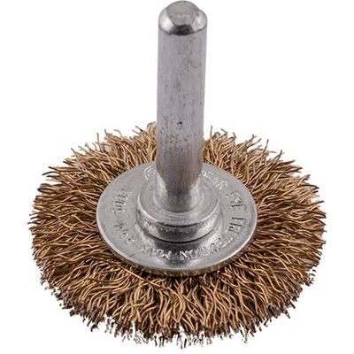 Wire Wheel Brush 38mm X 6mm Shaft Blister