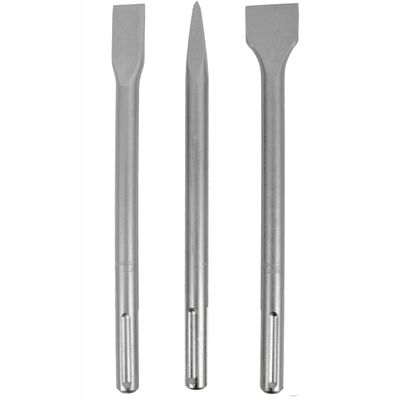 Sds Max Chisel 3pc Set 18x300mm .ed 18x300x25mm Flat 18x300x40mm