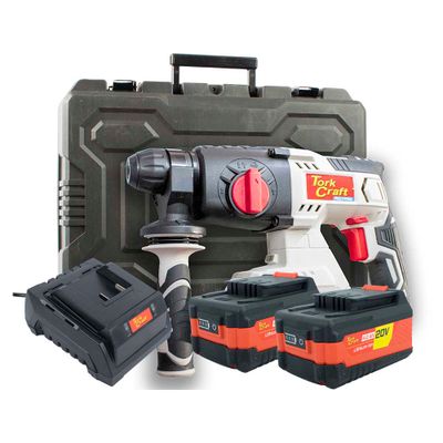 Rot.hammer Sds 20v Tc20190 C/w Std. Charg. & 2 X 4.0ah Batteries