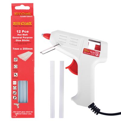 Tcgg05001 Glue Gun With Tcgs07200_dash_01 Glue Sticks 12pce