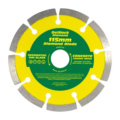 Diamond Blade 115mm Segmented DELROCK