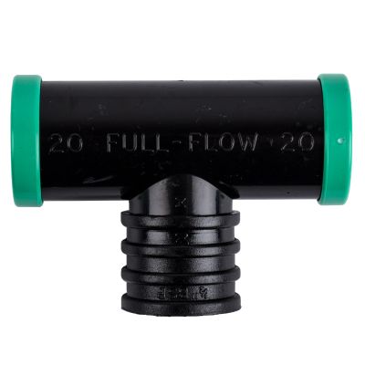 FULL FLOW FEMALE COMBINATION TEE 20MM X 1/2 IN.