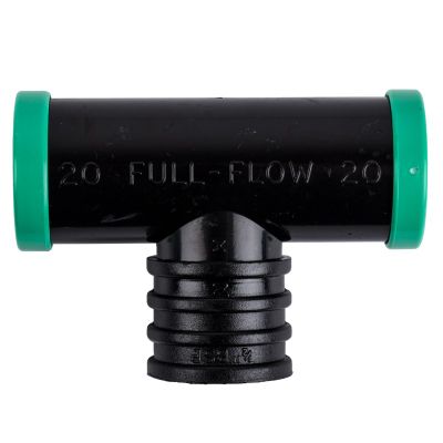 FULL FLOW FEMALE COMBINATION TEE 25MM X 1/2 IN.