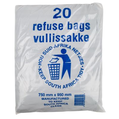 Refuse Bag Black 28mic 20 Per Pack
